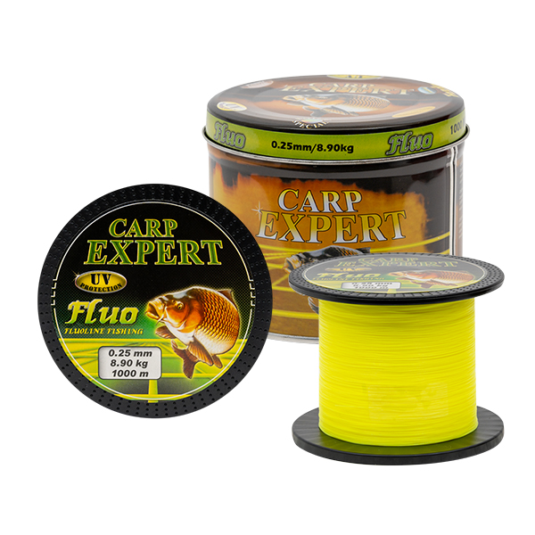 Zsinór Carp Expert UV Fluo 1000m, Fémdobozos