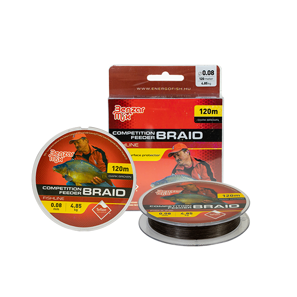 Benzar Competition Feeder Braid Sötétbarna Fonott Zsinór - 120m