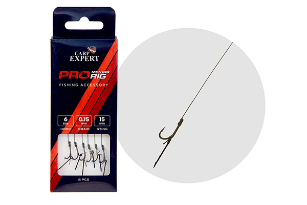 Carp Expert PRO Method Feeder Csalitüskés Előke 6DB