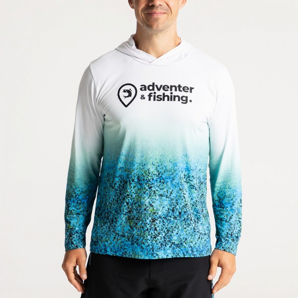 Adventer & Fishing Kapucnis UV álló Póló Bluefin Trevally