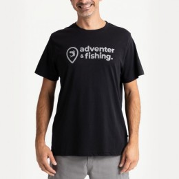 Adventer & Fishing Rövid Ujjú Póló Black