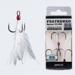 BKK Feathered Spear-21 SS Tollas Hármashorog Fehér