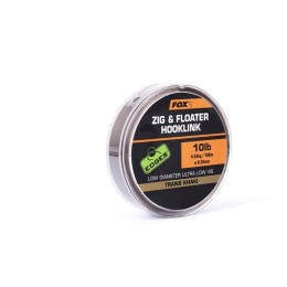 FOX ZIG & Floater Hooklink Trans Khaki Felszíni Zsinór 100m