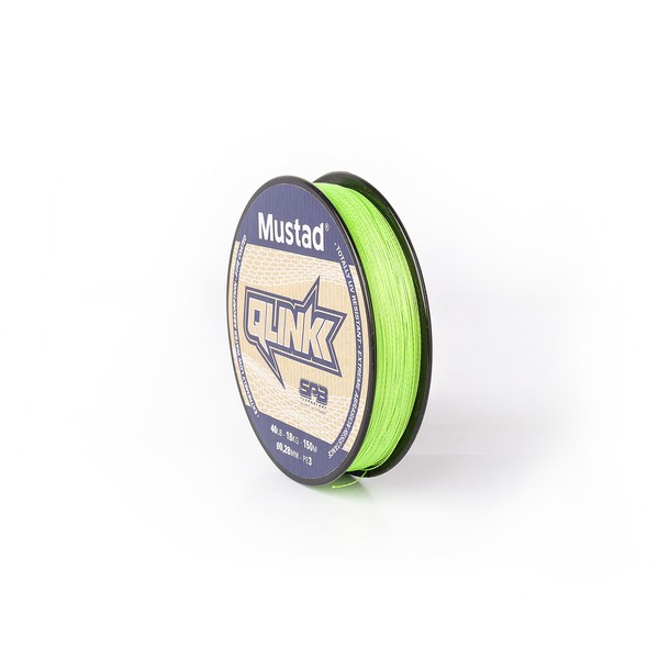 Mustad Qlink Braid Chartreuse Fonott Zsinór