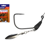 Mustad Infiltrator Blade Weight Súlyozott Offset Horog