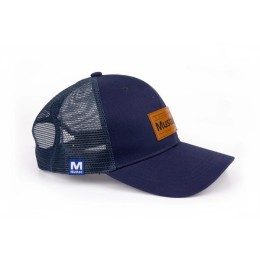 Mustad Grey Trucker Woven Patch Baseball Sapka