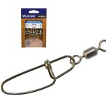 Mustad Stainless Steel Rolling W/ Insurance Snap Forgókapocs