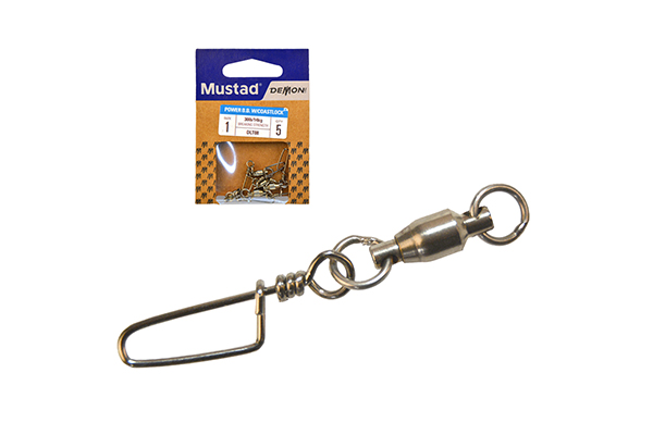 Mustad BB Swivel Csapágyas Forgó Coastlock Kapoccsal