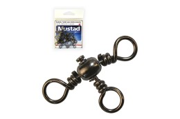 Mustad Barrel Three WAY Cross Swivel Triplaforgó