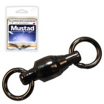 Mustad Ball Bearing Swivel W/welded Ring Black Nickel Csapágyas Forgó