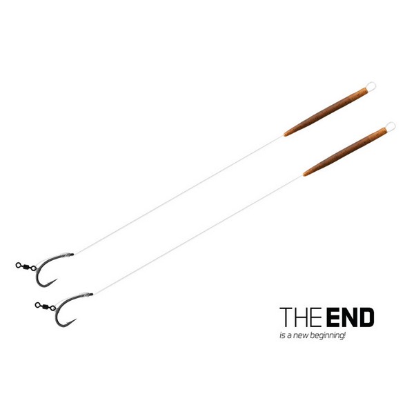 Delphin THE END D-rig Kötött Horog / 2db, 20 CM / 17lbs