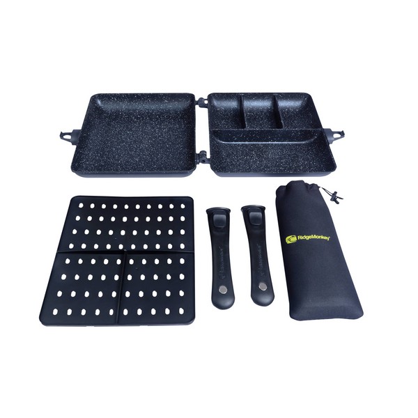 Ridgemonkey Connect Combi & Steamer Sütő ÉS Pároló Szett XXL Granite Edition