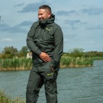 Ridgemonkey Apearel Thermapro Waterproof Shell Trousers Green Esőnadrág