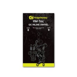 Ridgemonkey Rm-tec Quick Change Inline Swivel Gyorskapcsos Forgó 8db/csomag