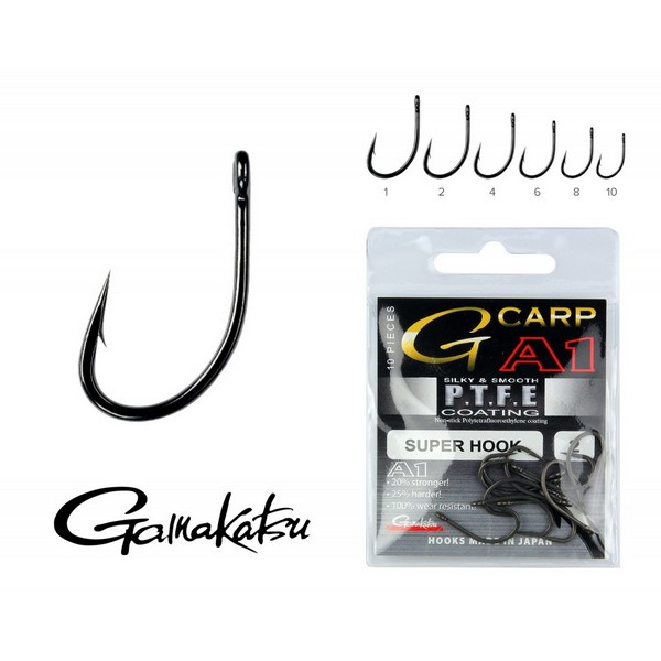 Gamakatsu A1 G-carp Super Hooks Ptfe Horog
