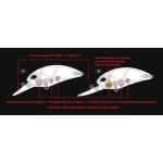 Duo Realis Crank M65 8A 6.5cm 14gr CPAZ347 Pink Back Flake wobbler - Image 3