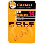 Guru pole special hook size 16 (barbed/spade end)