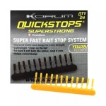 Korum Quickstops sárga/barna stopper 24db/csg