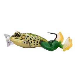 LIVETARGET THE ULTIMATE FROG POPPER BAIT EMERALD / BROWN 50MM 21G FLOATING