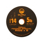 Guru LWGF Feeder Special Rig #12 100cm, előkötött horog 8 db/csg