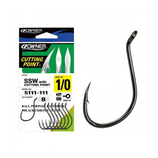 Owner Cut SSW 5111 #10/0 füles horog 3 db/csg