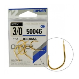 Owner 50046 Iseama Gold #14 lapkás horog 13 db/csg
