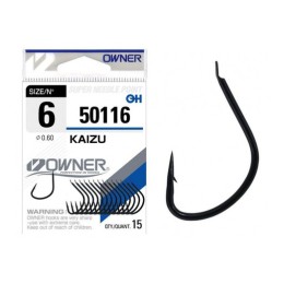 Owner Kaizu 50116 #08 lapkás horog 15 db/csg
