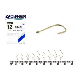 Owner Sode Light 50281 #15 lapkás horog 15 db/csg