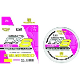 Trabucco DynaTex FX8 Force Cast Pink 150m 0,165mm 20lb, fonott zsinór