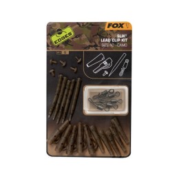 FOX Edges Camo Slik Lead Clip KIT Size 10 5DB Full Silk ólomkapcsos Szerelék