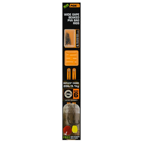 FOX Edges Wide Gape Beaked PVA BAG RIG