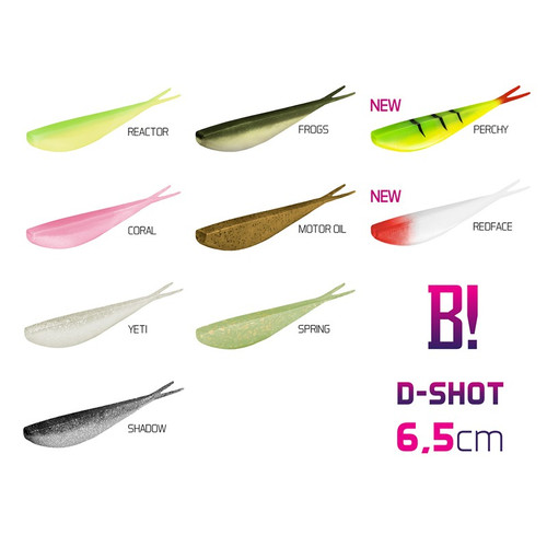 BOMB! Gumihal D-SHOT / 5db - 8,5cm/Coral