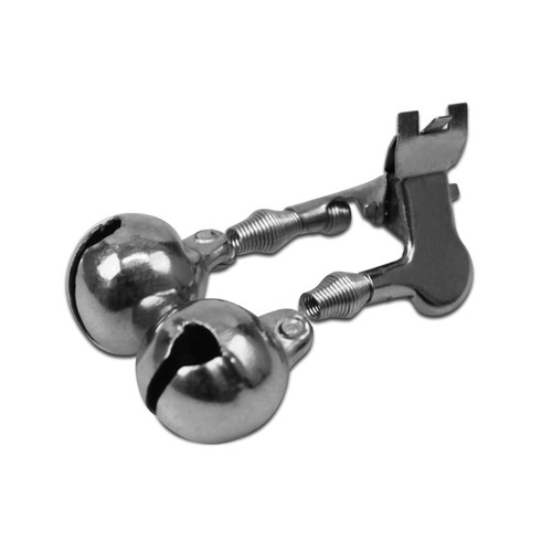 Csörgő Delphin, fémcsipesz / 1db - 22mm