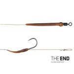Delphin THE END Skin rig kötött horog / 2db - 20cm/25lbs/#4 - Image 3