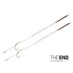 Delphin THE END Skin rig kötött horog / 2db - 20cm/25lbs/#4