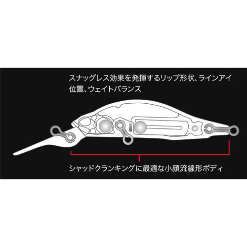 DUO REALIS ROZANTE SHAD 57MR 5.7cm 4.8gr ACC3059 Mat Tiger - Image 2