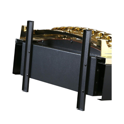 HOME FKK25G szabadon álló elektromos látványkandalló, max. 2000 W, LED lángeffekt, 2 fokozat, mechanikus vezérlés, arany díszítés - Image 6