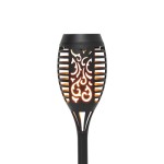 Home MX301 napelemes kerti fáklya, 12 db sárga SMD LED, fáklyaláng effektus, műanyag, 110 g, 12 db/display 12 db-os kiszerelés!