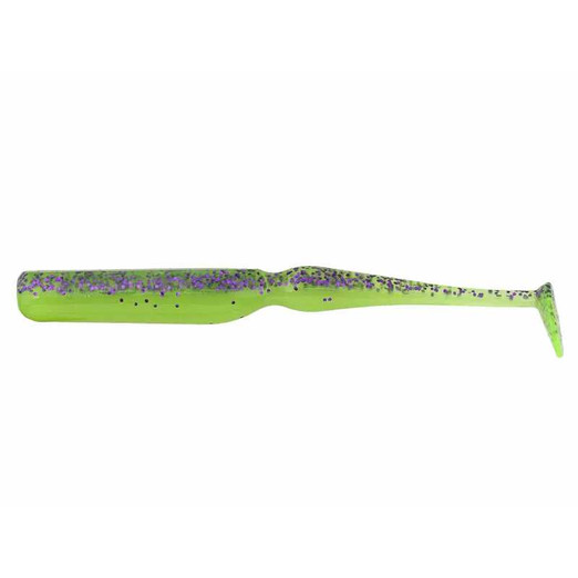 Keitech Swing Bait 71mm (2,8") purple chartreuse gumihal, 8db/csg