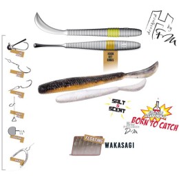 LEFTAIL WORM 3.4" 8.6cm FLOATING Wakasagi
