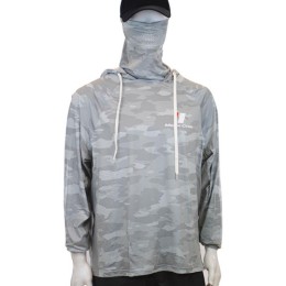 MAJOR CRAFT SUN PROTECTION HOODIE UV ÁLLÓ KAPUCNIS FELSŐ 4L Light Gray