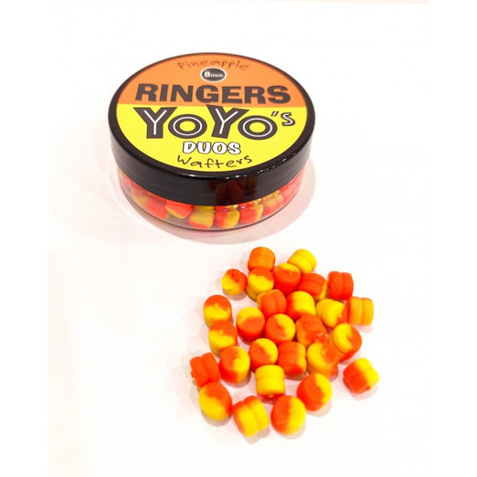 Ringers Yoyo Duos Orange and Yellow 8mm 30g, wafters