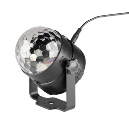 SAL DL80R projektoros party lámpa, RGB LED, 80 mm átmérő, álló vagy körbe forgó fényeffekt, akár 100 m2-re