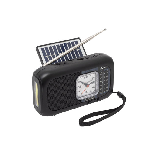 SAL RPH3 napelemes rádió és multimédia lejátszó, hibrid töltés, 3 sávos, napelemes, Bluetooth, cserélhető akkumulátor - Image 3