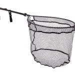 Savage gear foldable net with lock m 52x45x43cm 64cm 10mm pergető merítő