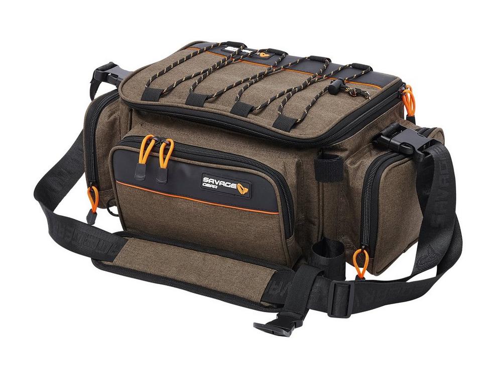 Savage gear system box bag l 24x47x30cm pergető táska