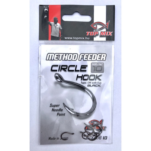 TOP MIX Method Feeder Circle Hook horog #10
