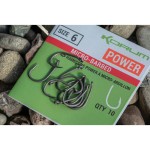Korum XPERT Power BARBLESS Hooks füles horog - 12