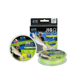 ZSINÓR WIZARD JIG BRAID 0,15MM 9.1 KG 110M LIME GREEN
