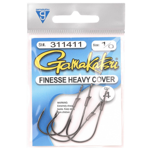 GAMAKATSU Finesse Heavy Cover Worm 1/0-ás 4db - Image 2